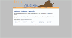Desktop Screenshot of explore-virginia.com