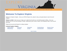 Tablet Screenshot of explore-virginia.com